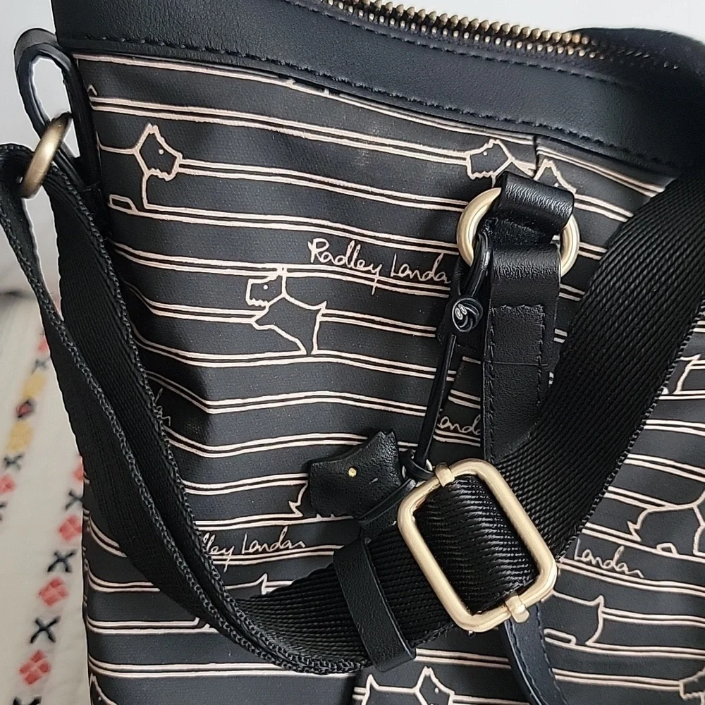 RADLEY LONDON Black DOG oilskin Women's Bag Purse